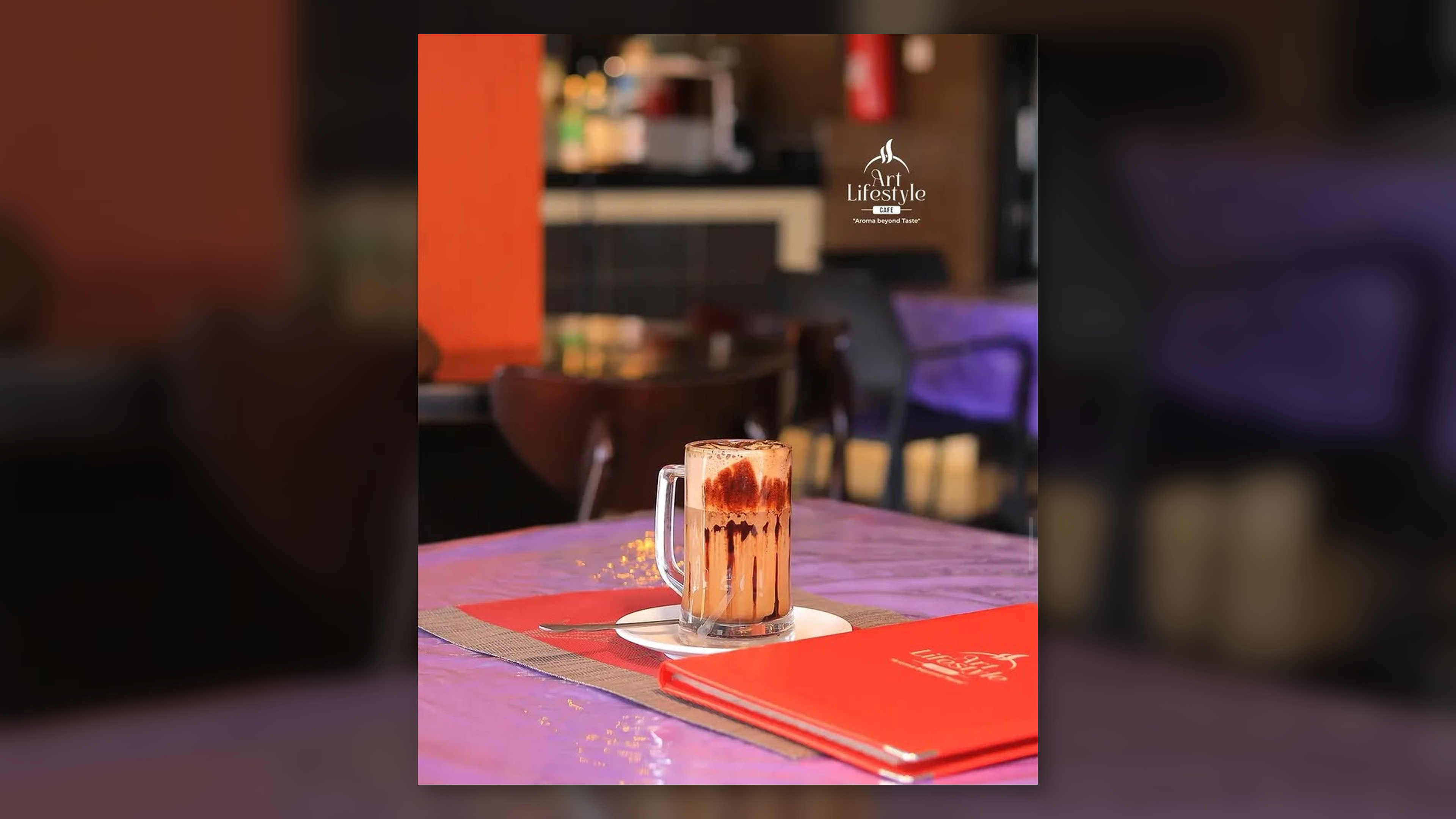 Art Lifestyle Café coffee served on a table